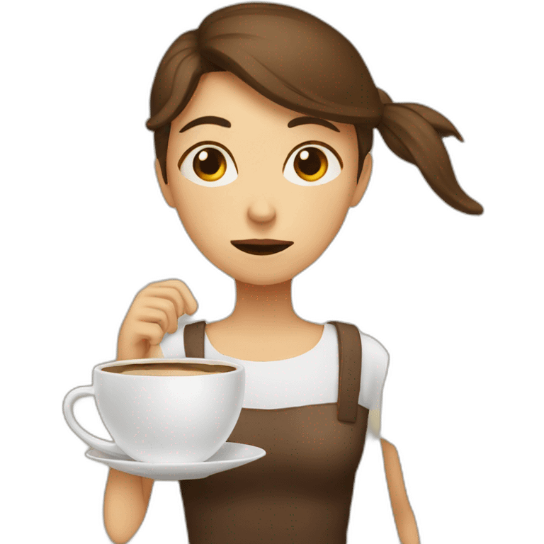 Tired-coffee-girl emoji