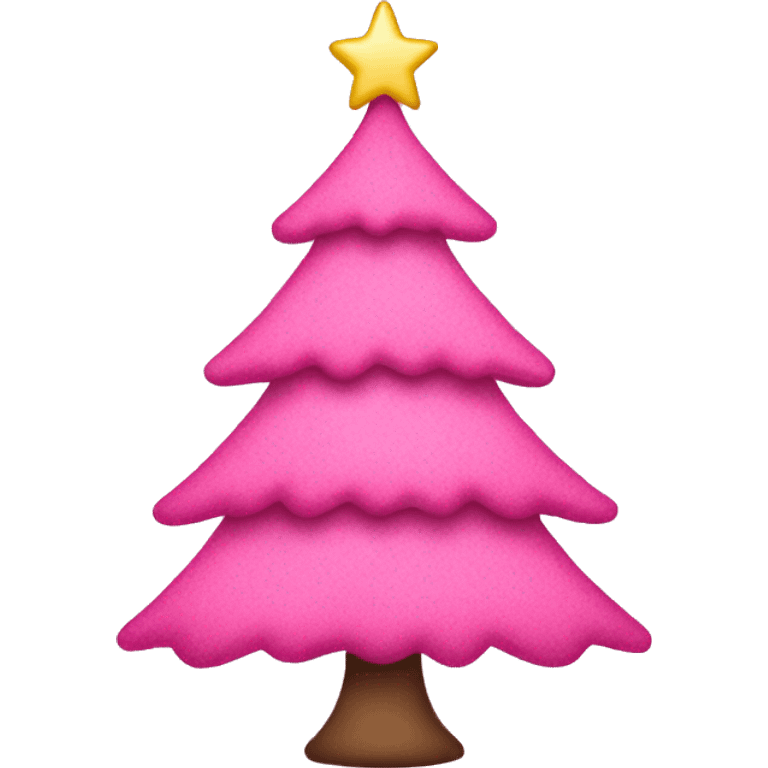 pink christmas tree emoji