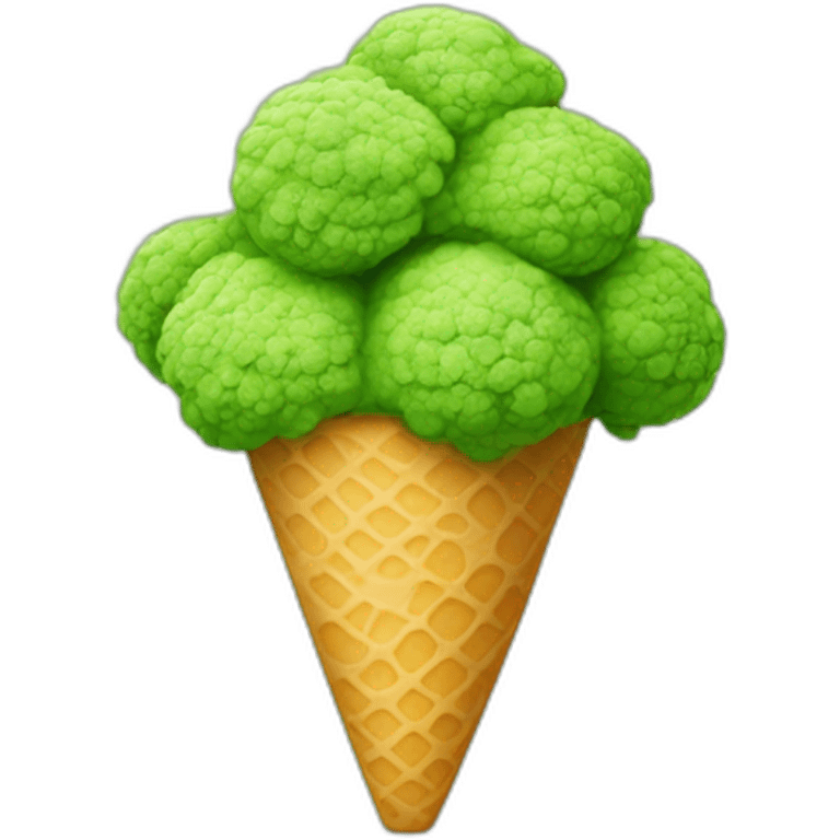 brocolli ice cream emoji