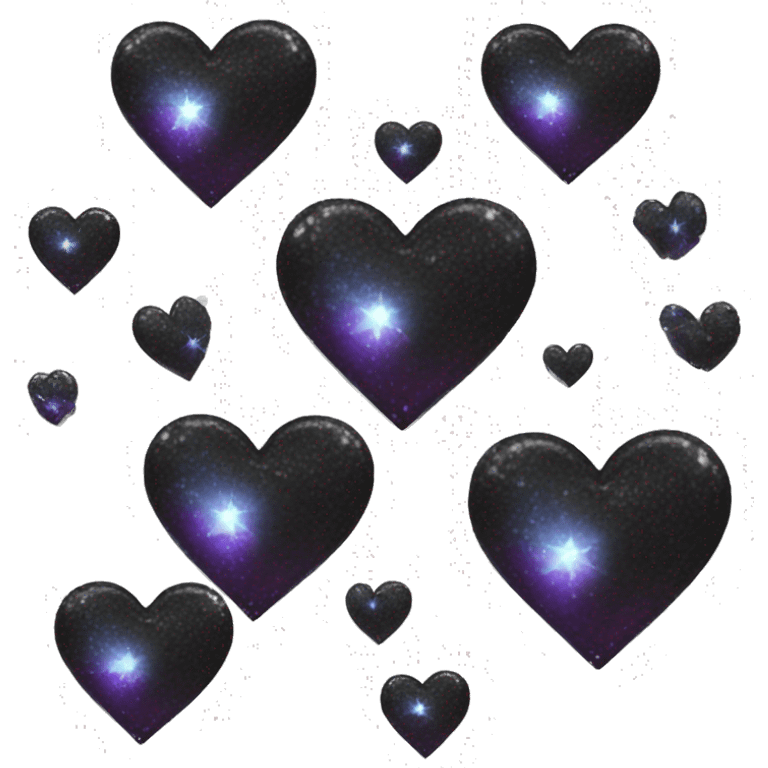 black heart sparkle emoji