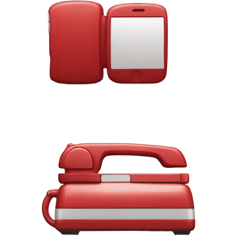 red iPhone emoji