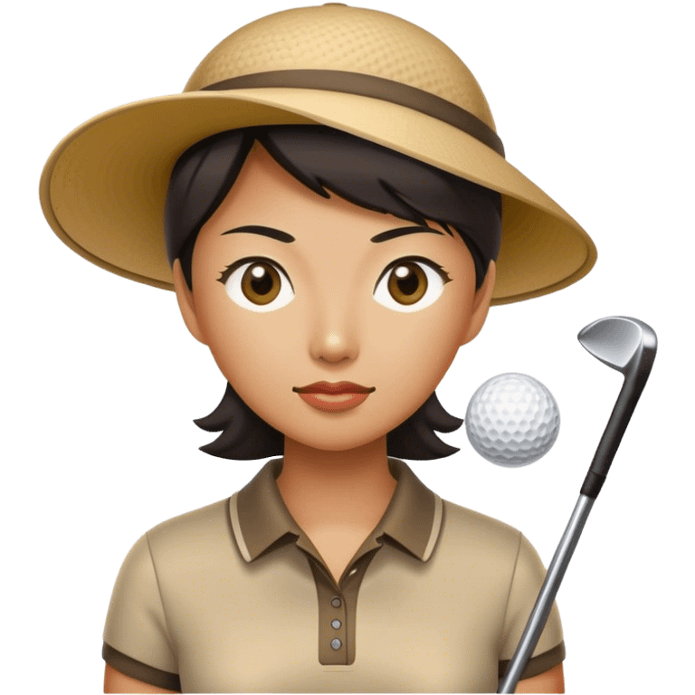 Lpga, asian, golf emoji