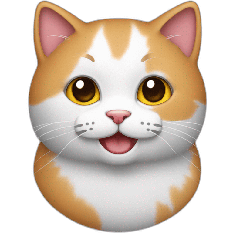 cute-tricolor-happy-cat emoji