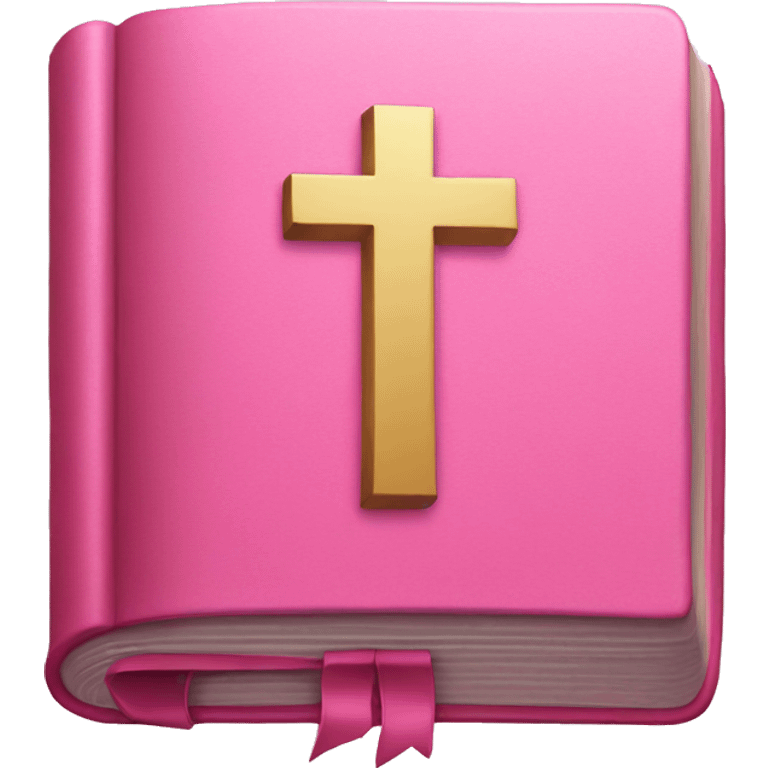 Pink bible emoji