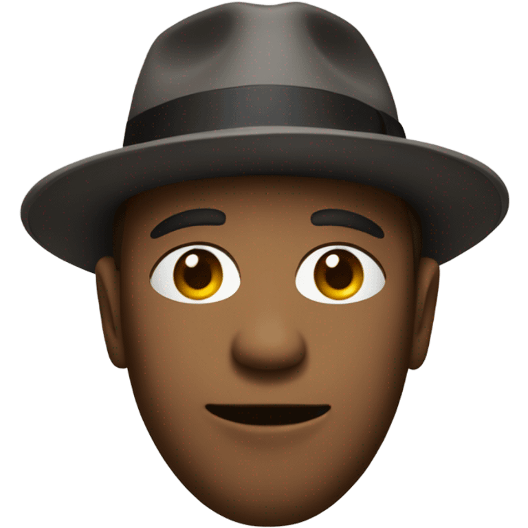 Wearing a fedora emoji