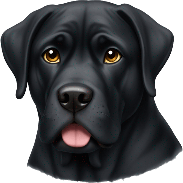 Black Mastiff Dog   emoji