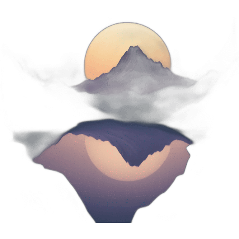 mountain ai night emoji