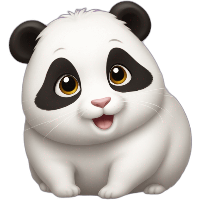 Panda roux sur hamster emoji