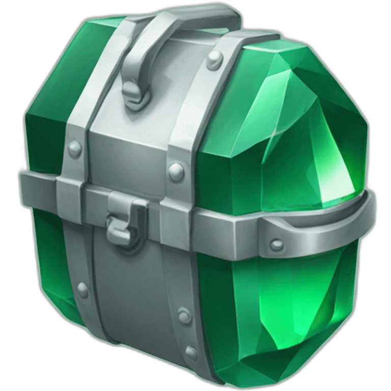 safe, emerald emoji