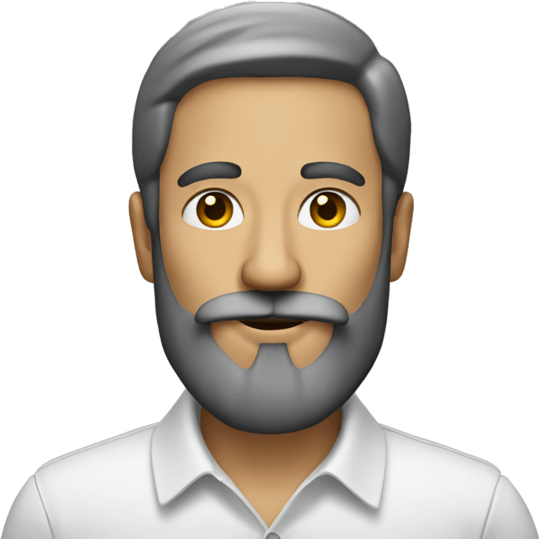 a man with a beard smokes emoji