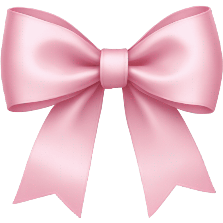 light pink ribbon bow emoji