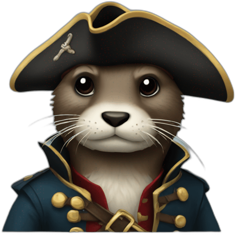 Pirate otter emoji