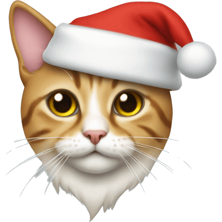 Cat with Santa hat emoji