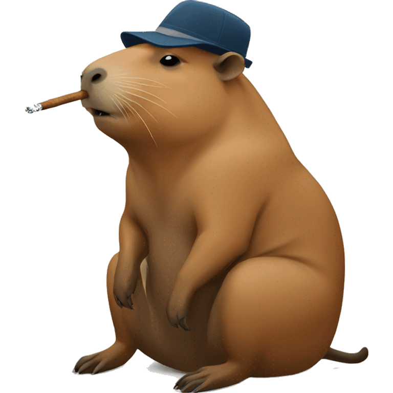 capybara smoking  emoji