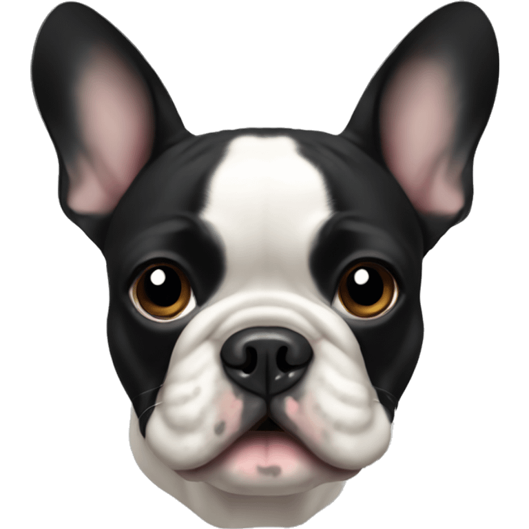 black french bulldog emoji