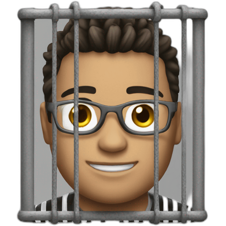 Juventus player on a cage emoji