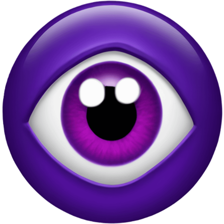 purple evil eye emoji