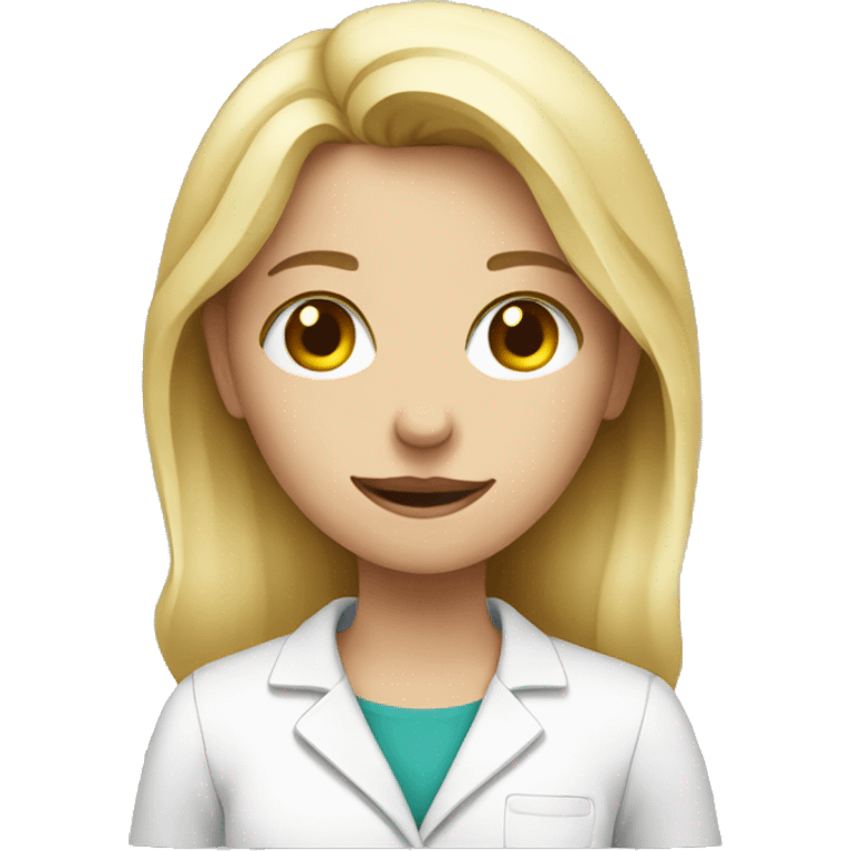 Blonde girl holding medicine  emoji