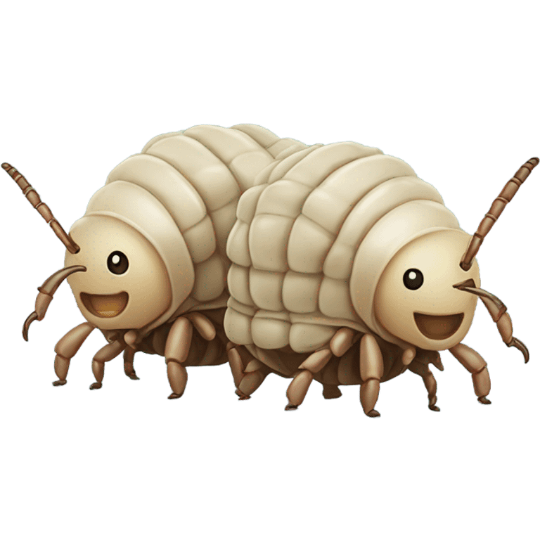 Two Isopods in love emoji