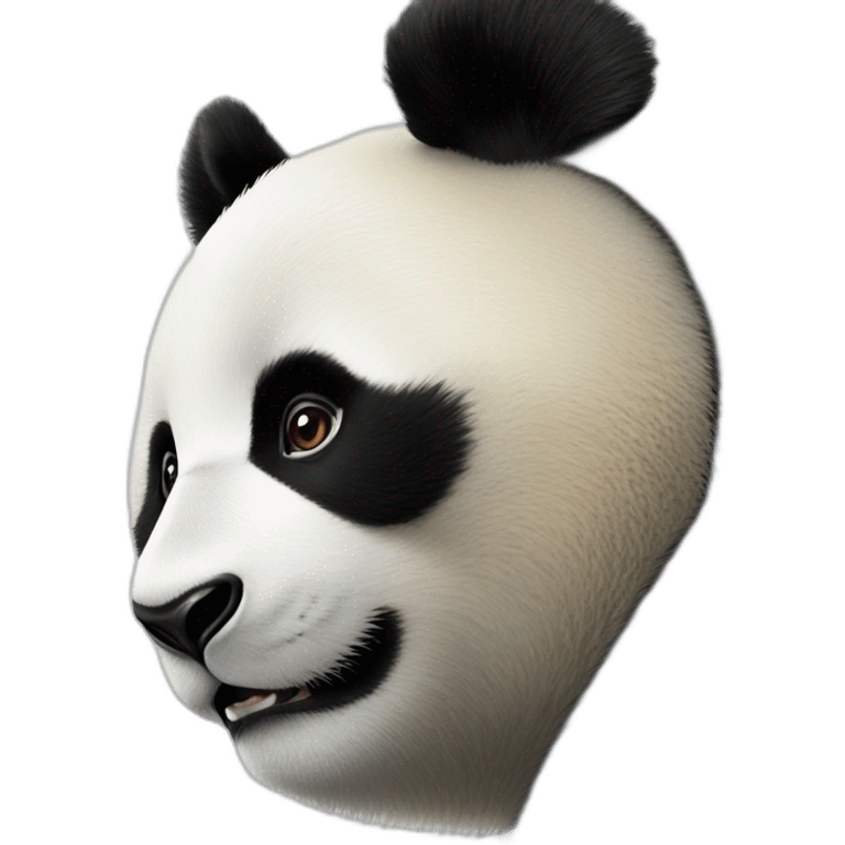 Panda en een oen emoji