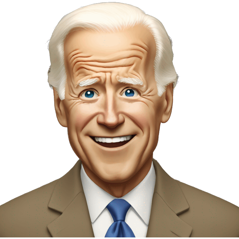 Biden qui rit emoji