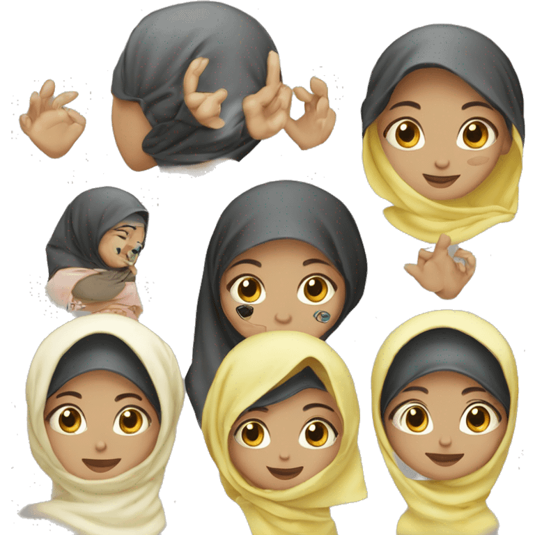 juragan perempuan berkerudung emoji