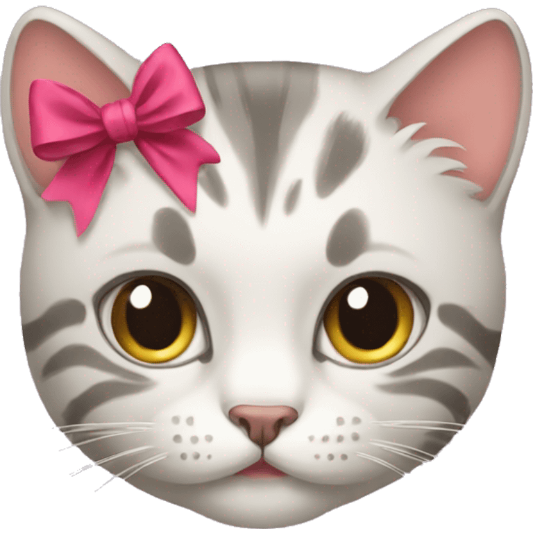 Cat with bow emoji