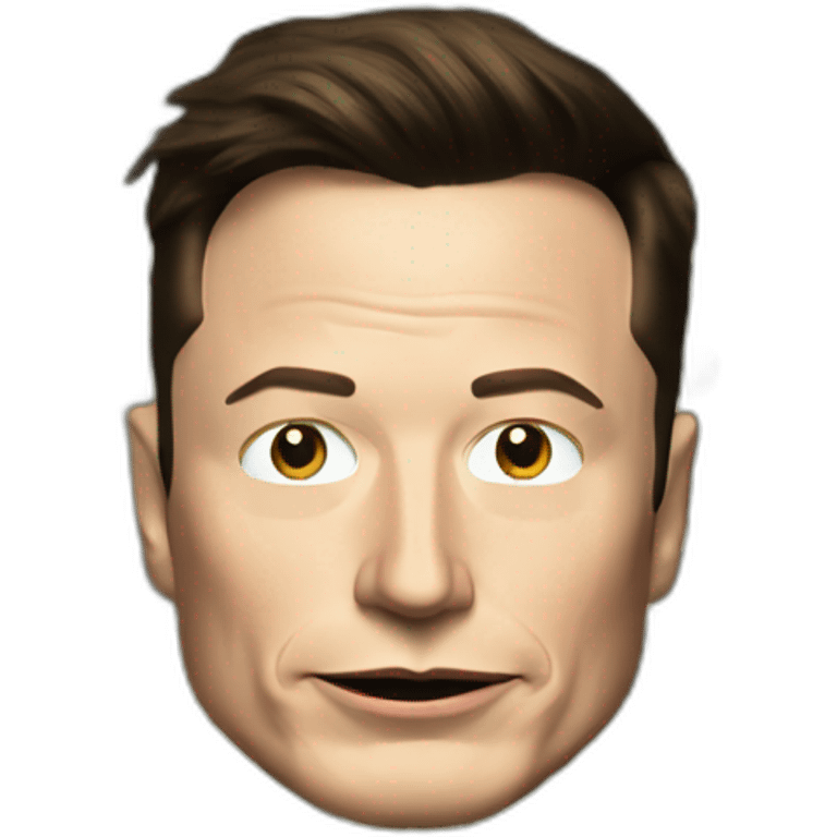 burned Elon musk with money emoji