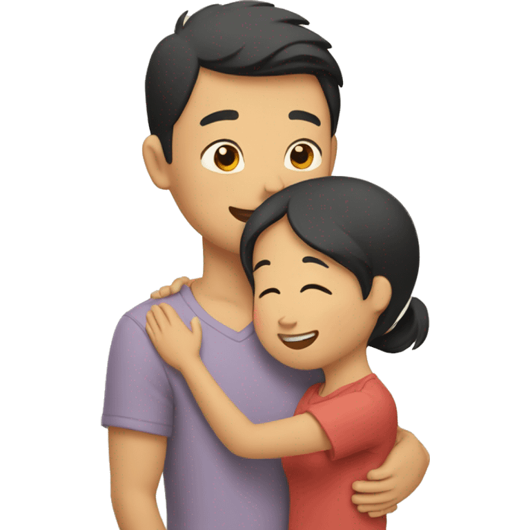 asain family hug emoji