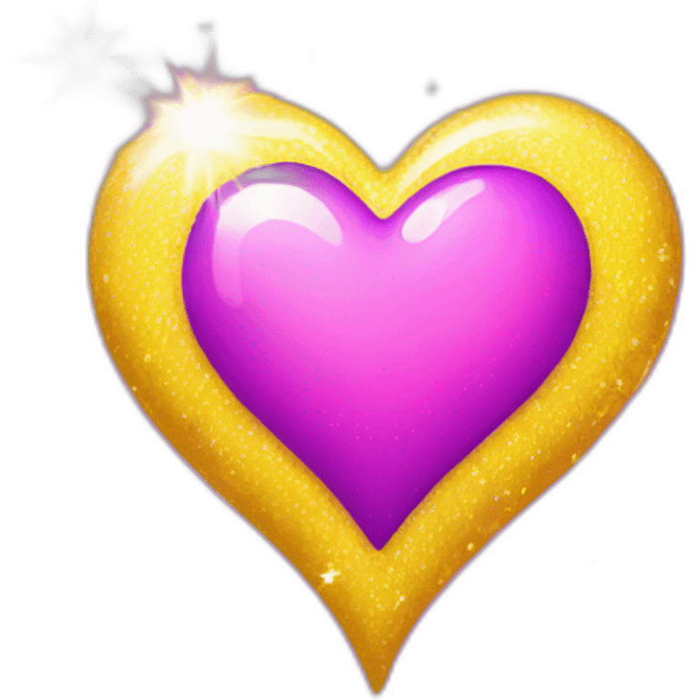 pink-and-purple-heart-with-yellow-sparkles emoji