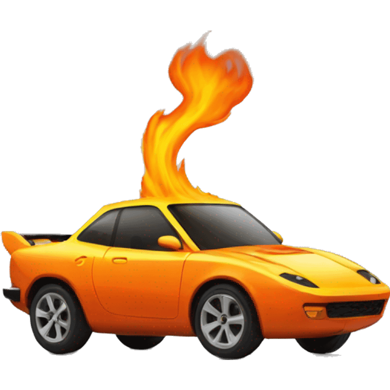 Speed lava car  emoji