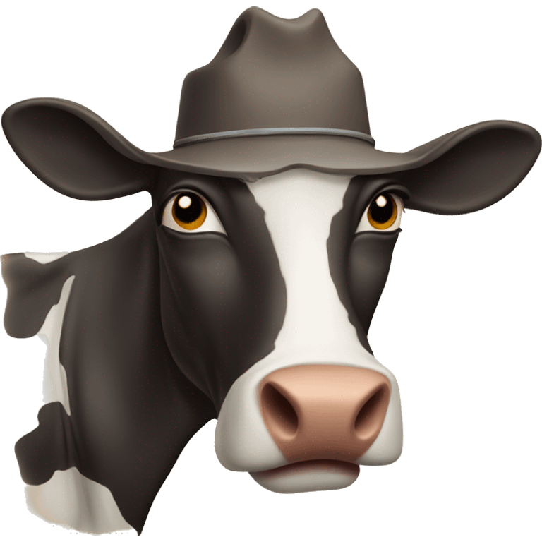 Western cow emoji