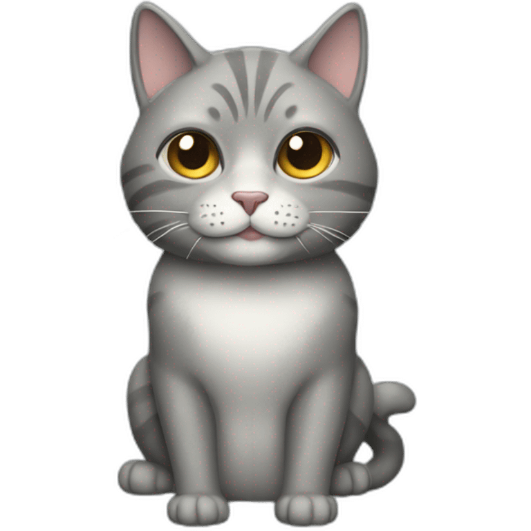 a rich grey beehive cat emoji