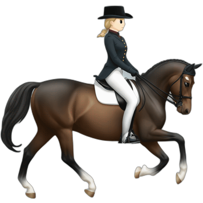 Britt dekker riding dressage emoji