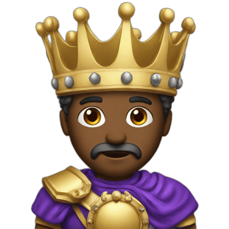 King playing in phone emoji