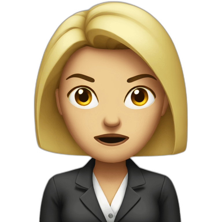 angry women boss emoji