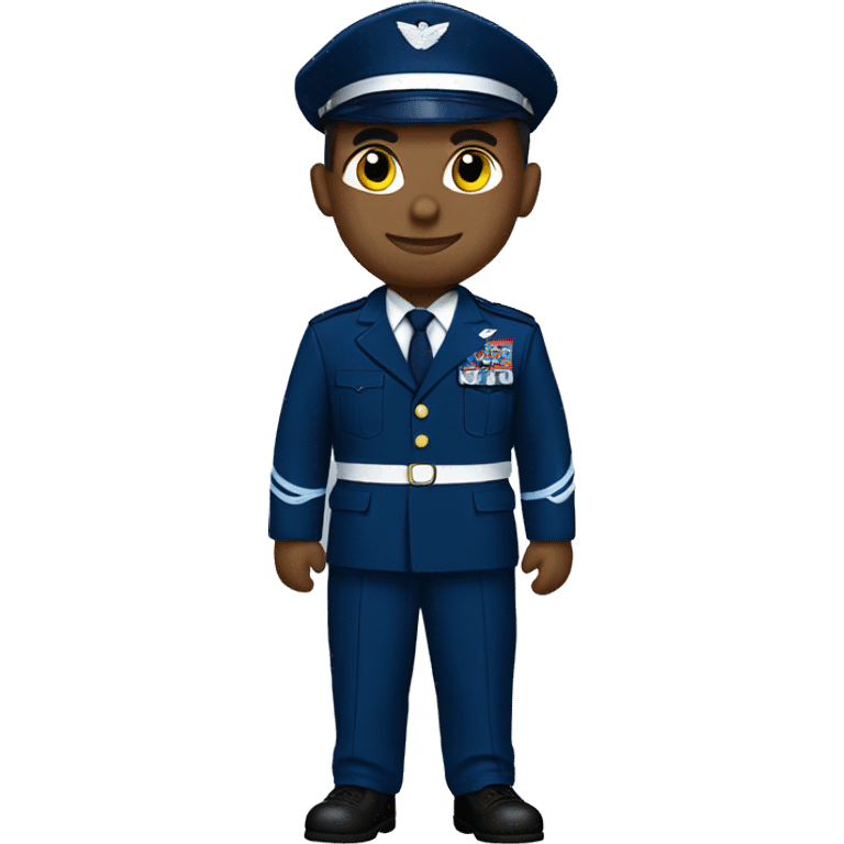 Airman wearing Air Force Dress Blues emoji