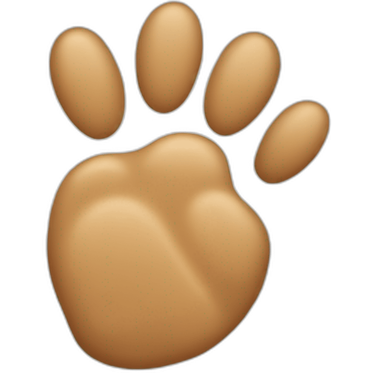 dog paw up emoji