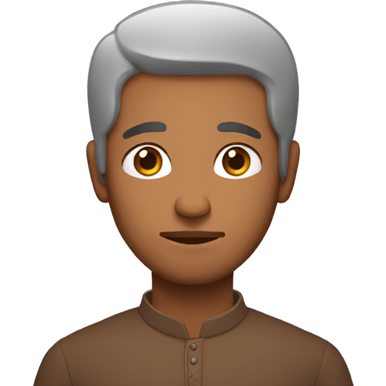 Sad brown man, wearing a Kurta emoji