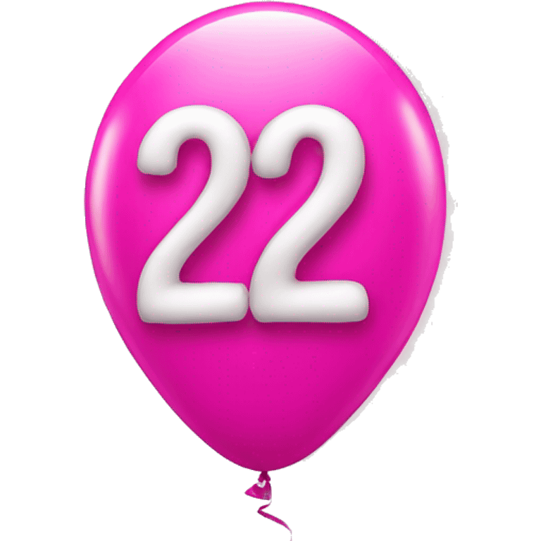 Pink balloons that spell 2025 emoji