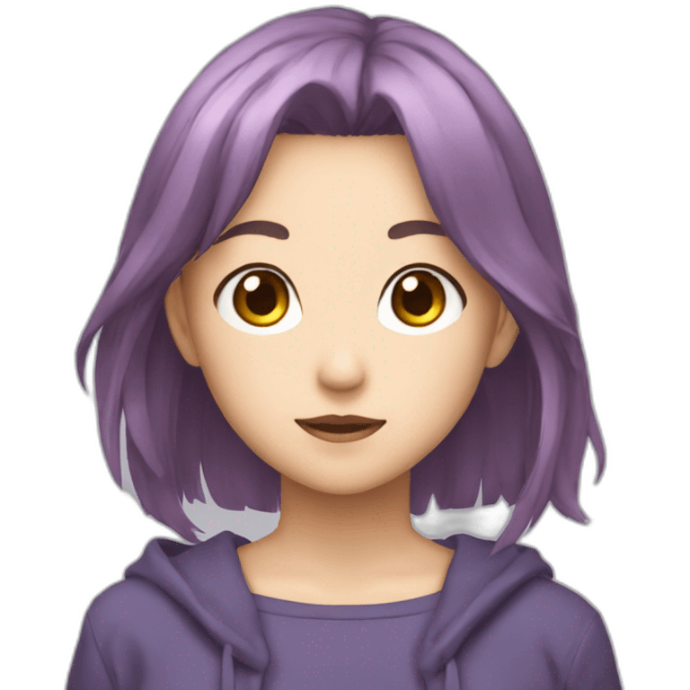 Une fille de anime emoji