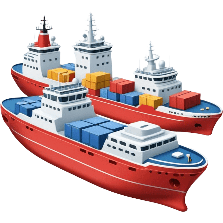 Five ship that transports ships emoji