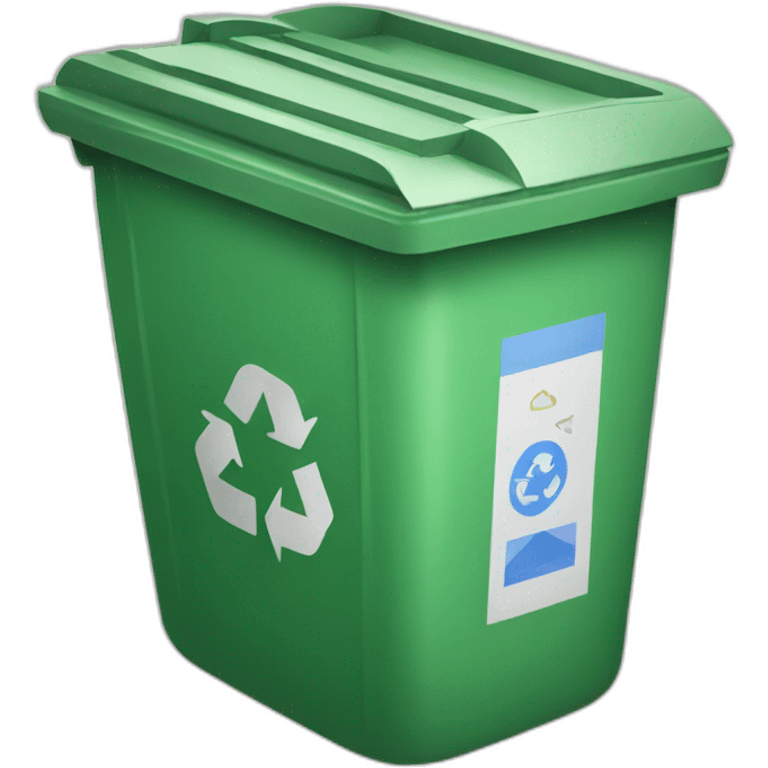 Recycle bin emoji