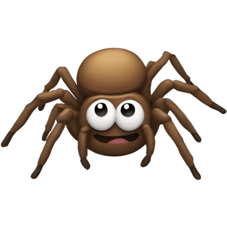 Poopy spider  emoji