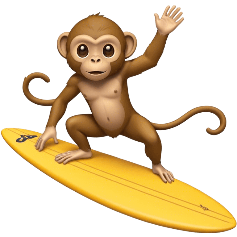 Monkey surfing  emoji