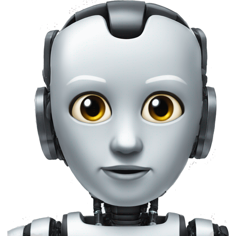 Artificial Inteligence in a human robot emoji