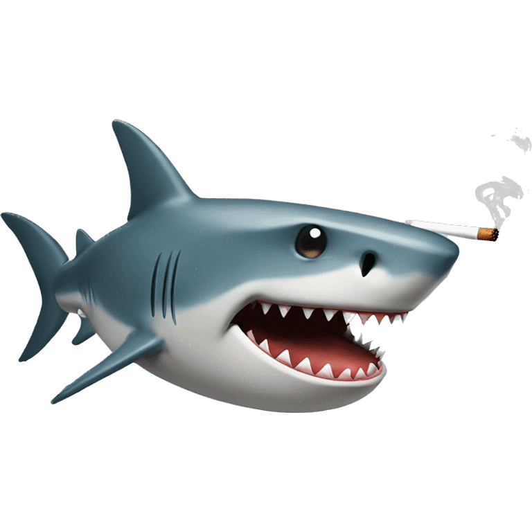 shark smoking emoji