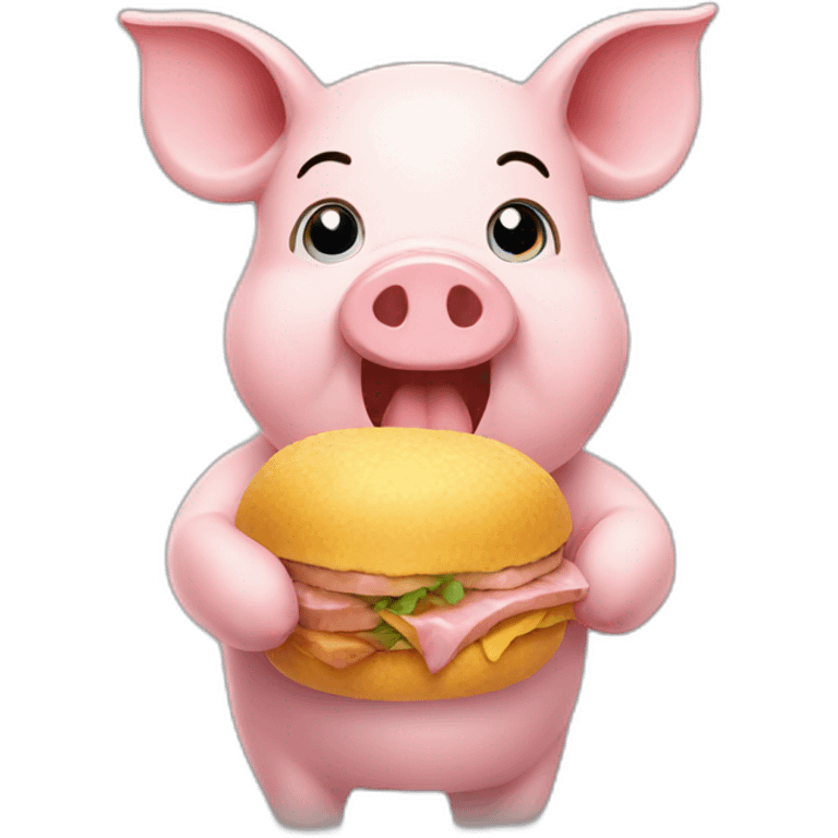 eat launch pig emoji