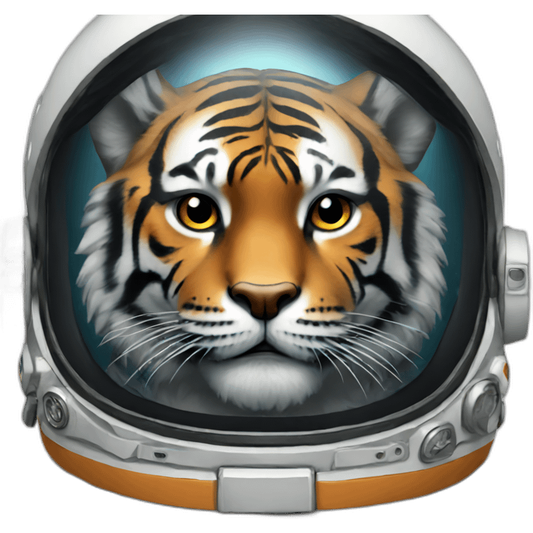 Astronaut Tiger emoji