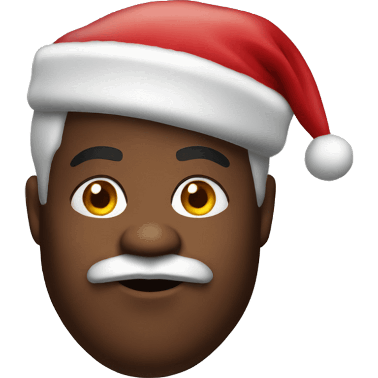 black fat santa emoji